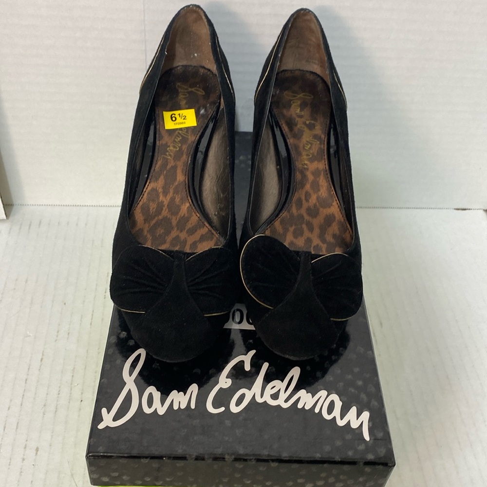 Sam Edelman Shoes size 6.5M Black Suede New
